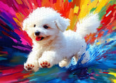 Weißer Welpe Joy Puzzle 1000 Stücke